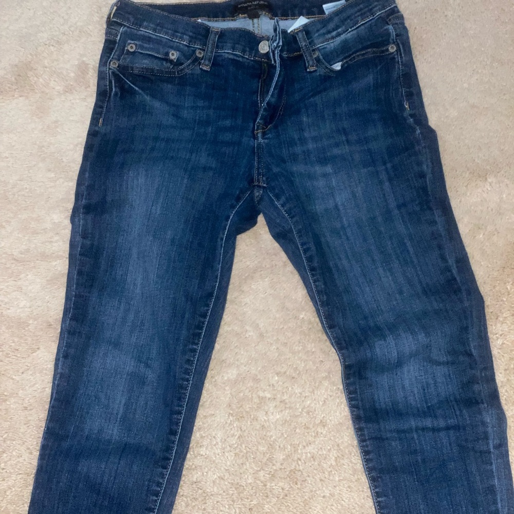 Banana republic skinny jeans, size 27